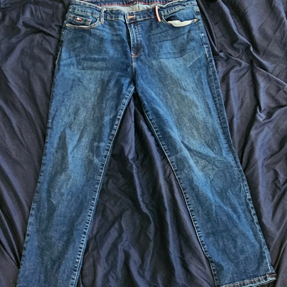 Tommy Hilfiger Dark Blue Straight Leg Jeans